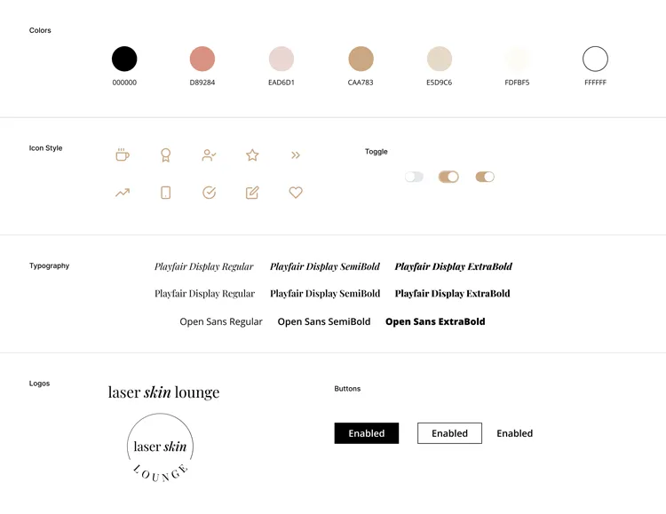Brand design for Laser Skin Lounge in Las Vegas