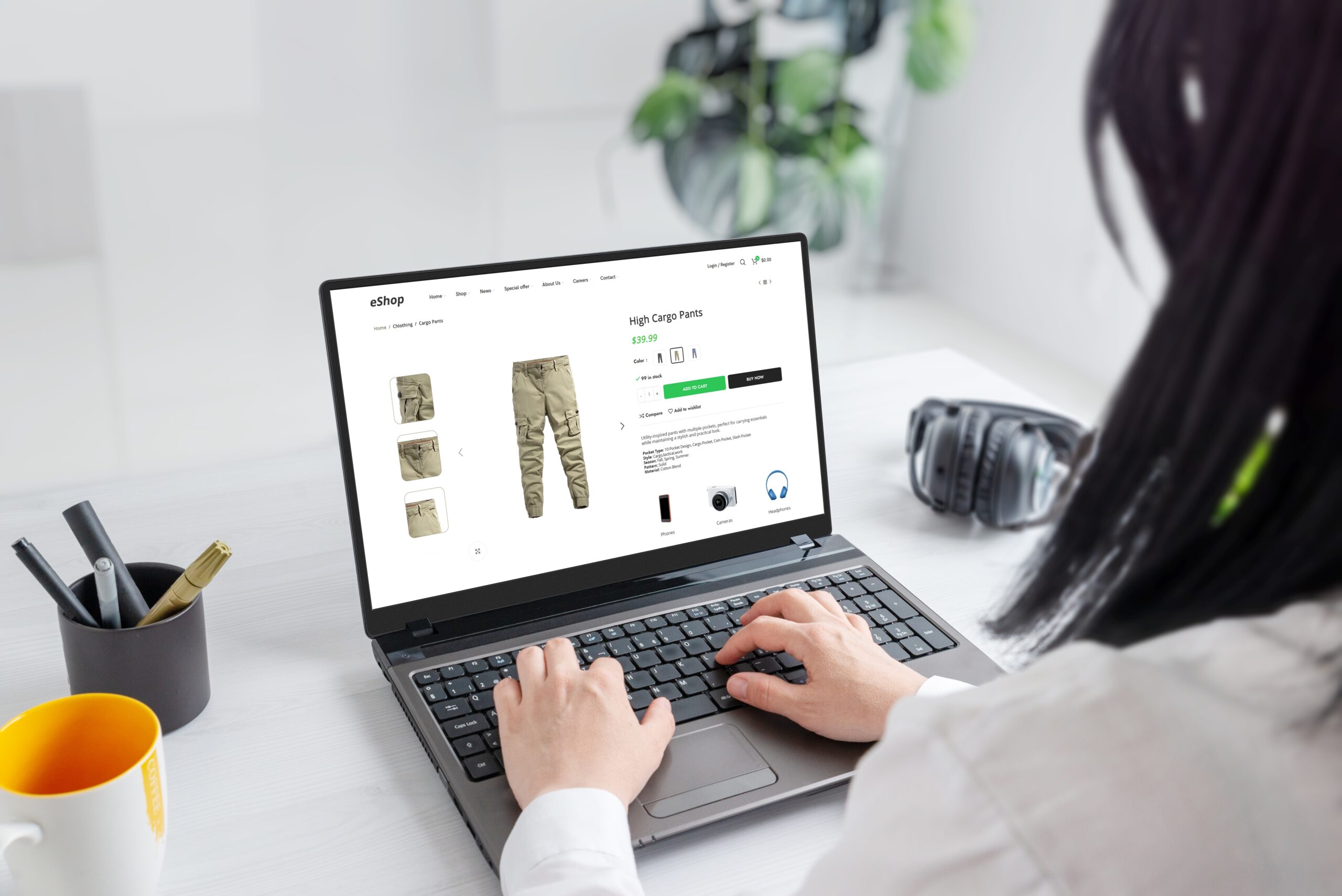 E-commerce website design on product places can attract more customers and reach better performance.